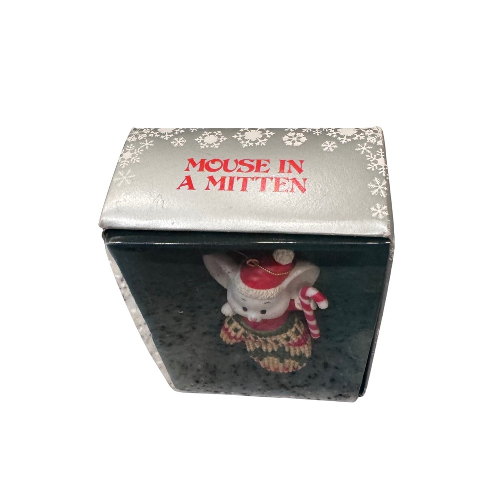Enesco Mouse in a Mitten Christmas Ornament Santa Hat 1987
Original box EUC - Picture 3 of 10